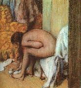 Edgar Degas Nude Woman Drying her Foot oil
